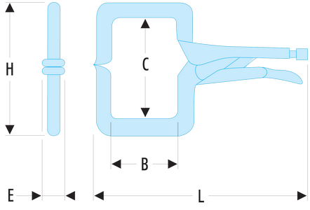 Pince-étau ''soudure à l'arc'' - Modèle «&nbsp;Col de cygne&nbsp;»
