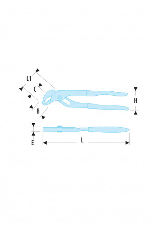 Pince multiprises à branches entrepassées