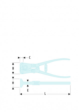 Pince coupante frontale