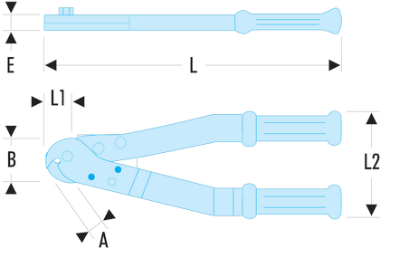 Coupe-câble acier «&nbsp;standard&nbsp;»