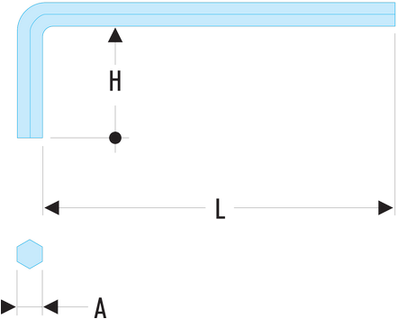 Clé mâles longues métriques