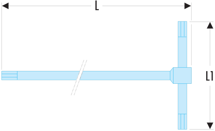 Clé mâles en “T” coulissantes