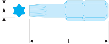Embout impact série 3 pour vis Torx®