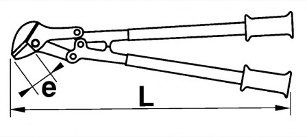 cisaille a deux mains passefranc articulee