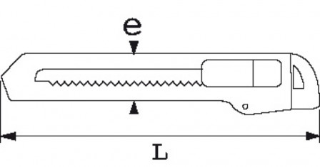 cutter bimatiere lame secable de 18 mm ultra resistant