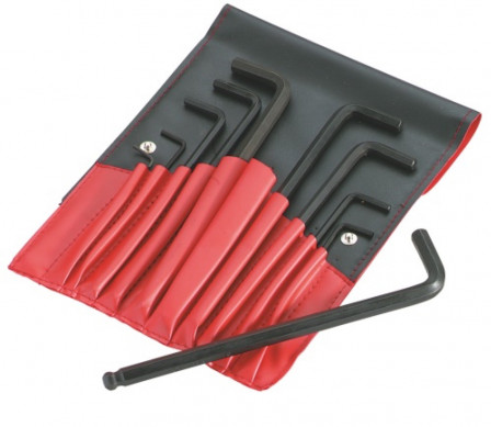 trousse 11 cles males courtes 6 pans pouce