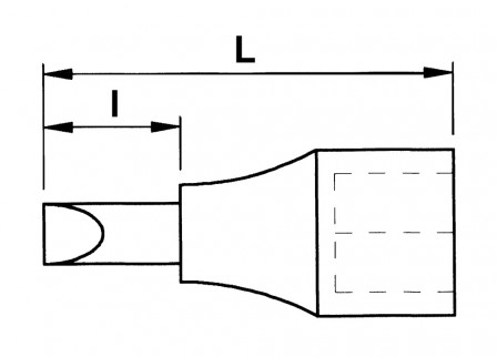 douille tournevis 1/2 ribe l100-rb7
