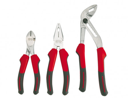 jeu 3 pinces bimatiere (multiprise, universelle et coupante)