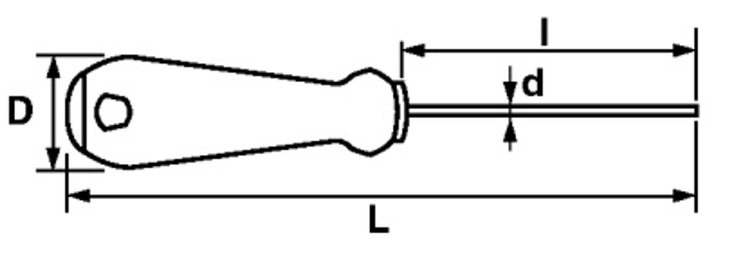 tournevis resistorx 10x80 mm