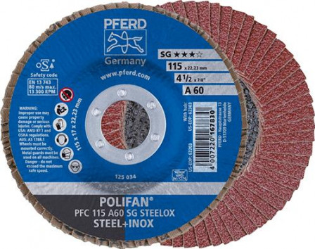 Disque à lamelles A 60SG bombé 115mm G60 