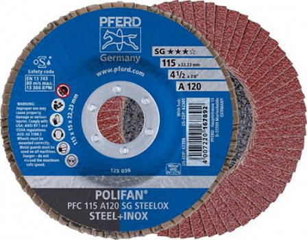 Disque à lamelles A120SG bombé 115mm G120 