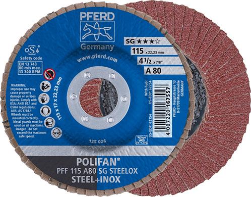 Disque à lamelles A 80SG droit 115mm G80 