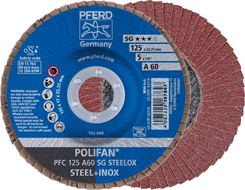 Disque à lamelles A 60SG bombé 125mm G60 