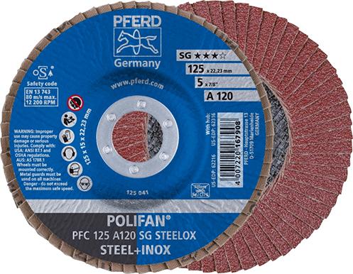 Disque à lamelles A120SG bombé 125mm G120 