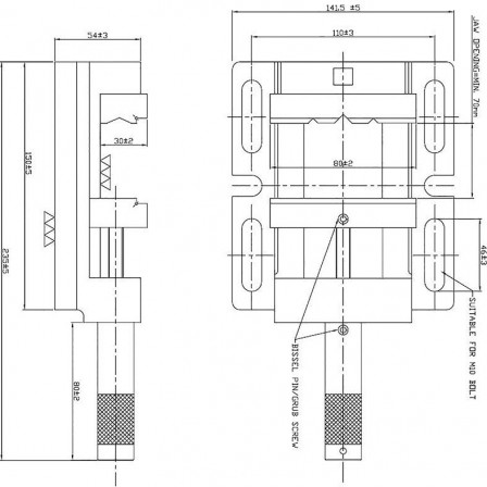 etau perceuse taille 4 150mm 