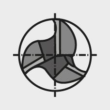 Fraise cyl. alu D844B K A CtR 10,00mm 