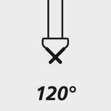 Fraise conique acier R 12 0° 20,5mm 