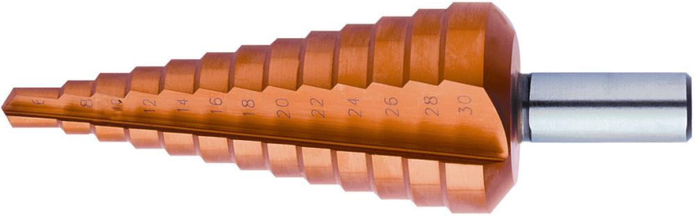 Foret étagé univ. HSS TiN 4-12,00mm TiN 4-12,00mm