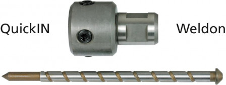 Adaptateur pour fraises à carotter à queue Weldon 