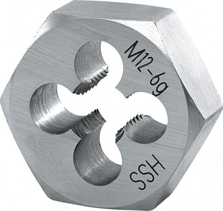 Filière DIN382 HSS M16 si x pans 