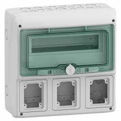 Mureva coffret prise 13M 3 Ouv