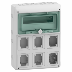 Mureva coffret prise 13M 6 Ouv