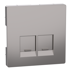 Enjo simple RJ45x2 nickel