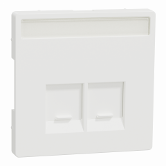 Enjo étiquette RJ45x2 b.mat