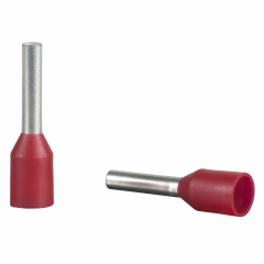 Embout court 1mm² rouge DIN