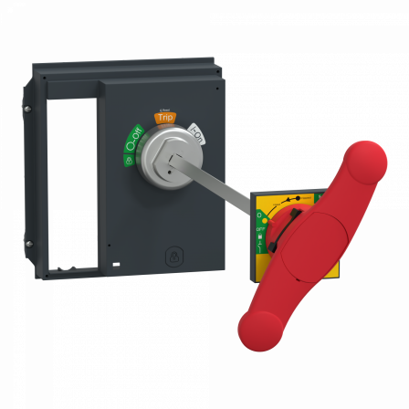 ComPact NS - commande rotative prolongée pour NS630-1600A - poignée rouge jaune