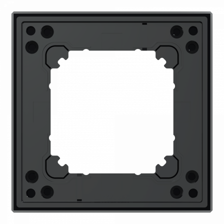 System M - M Elegance - Plaque de finition - 1 poste - verre noir