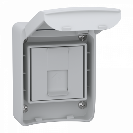 Mureva socle IP65 pour 1 prise RJ45 S-ONE