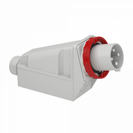 Mureva - socle de connecteur industriel - 125 A - 3P+T - 380..415 V CA - IP67