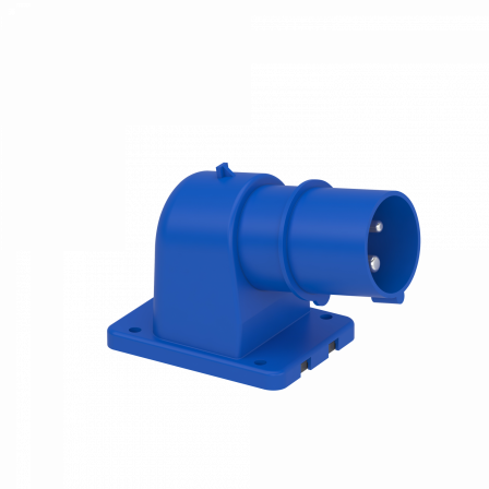 Mureva - socle de connecteur industriel - 16 A - 2P+T- 200-250V CA - IP44