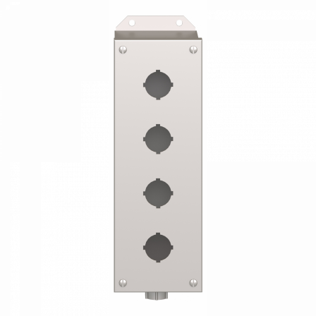 Harmony 9001K - poste de commande vide - acier inoxydable - 4 découpes - Ø30