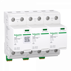 Acti9 IPRD1 F25r - Parafoudre autoprotégé - Type 1+2 - 3P - Imp=25kA/Icc=100kA