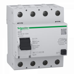 Acti9 RCCB-ID - interrupteur différentiel - 4P - 125A - Type B - 300mA