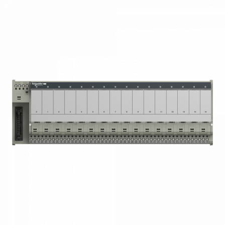 Telefast ABE7 - embase pour relais embroch. - 16 voies - fusible - relais 12,5mm