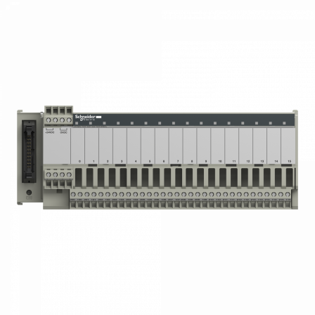 Telefast ABE7 - embase - relais de sortie statique soudé - 16 entrées - 115Vca