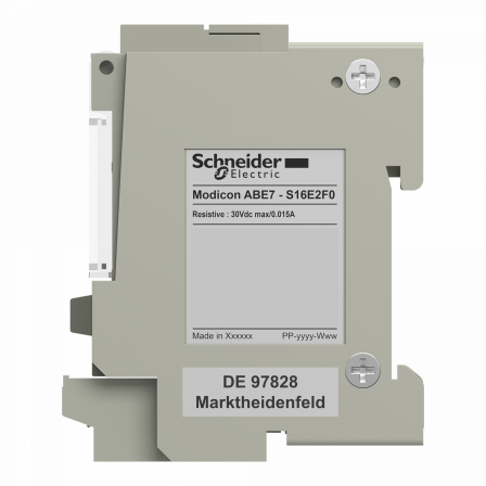 Telefast ABE7 - embase - relais de sortie statique soudé - 16 entrées - 115Vca