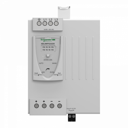 Phaseo ABL8 - alimentation à découpage - 20A - 380 à 500V triphasé - 24Vcc