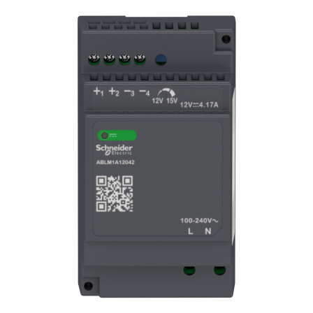 Modicon ABL - alimentation à découpage - 2,5A - 100à240Vca mono/biphasé - 24Vcc