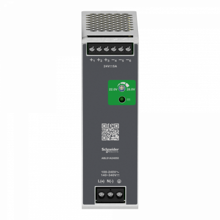 Modicon ABL - alimentation à découpage - 5A - 100 à 240Vca mono/biphasé - 24Vcc