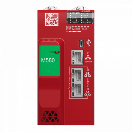 Modicon M580 - CPU Safety, 16/4 MB mémoire, 16 stations RIO X80
