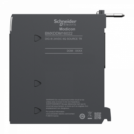 Modicon X80 - module 8 entrées / 8 sorties TOR - 24Vcc statique