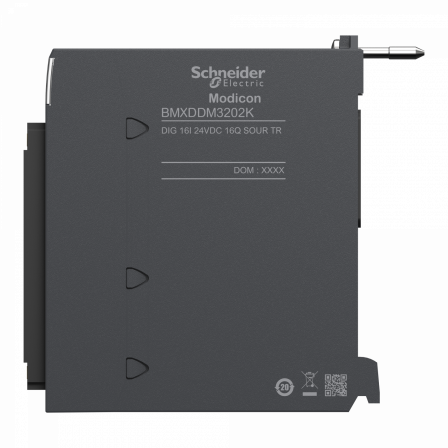 Modicon X80 - module 16 entrées / 16 sorties TOR - 24Vcc statique