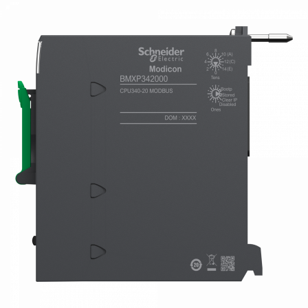 Modicon M340 - processeur - 1024 E/S TOR 256 E/S ANA - 1Modbus