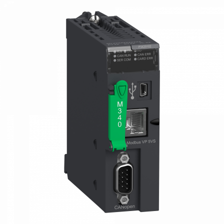 Modicon M340 - processeur - 1024 E/S TOR 256 E/S ANA - 1Modbus - 1CAN