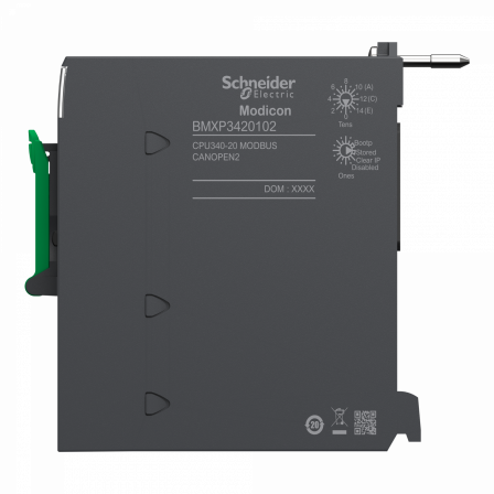 Modicon M340 - processeur - 1024 E/S TOR 256 E/S ANA - 1Modbus - 1CAN