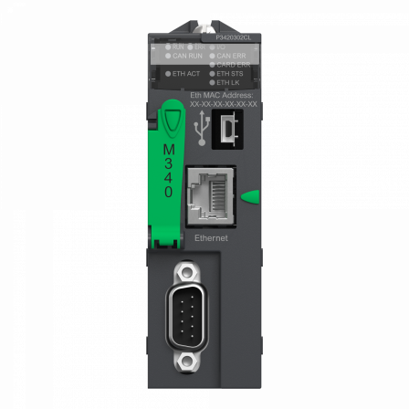 Modicon M340 - processeur - 1024 E/S TOR 256 E/S ANA - 1CAN - 1Eth - ss mémoire